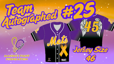 Maddie's Fight Foundation Jersey #25 Team Autographed