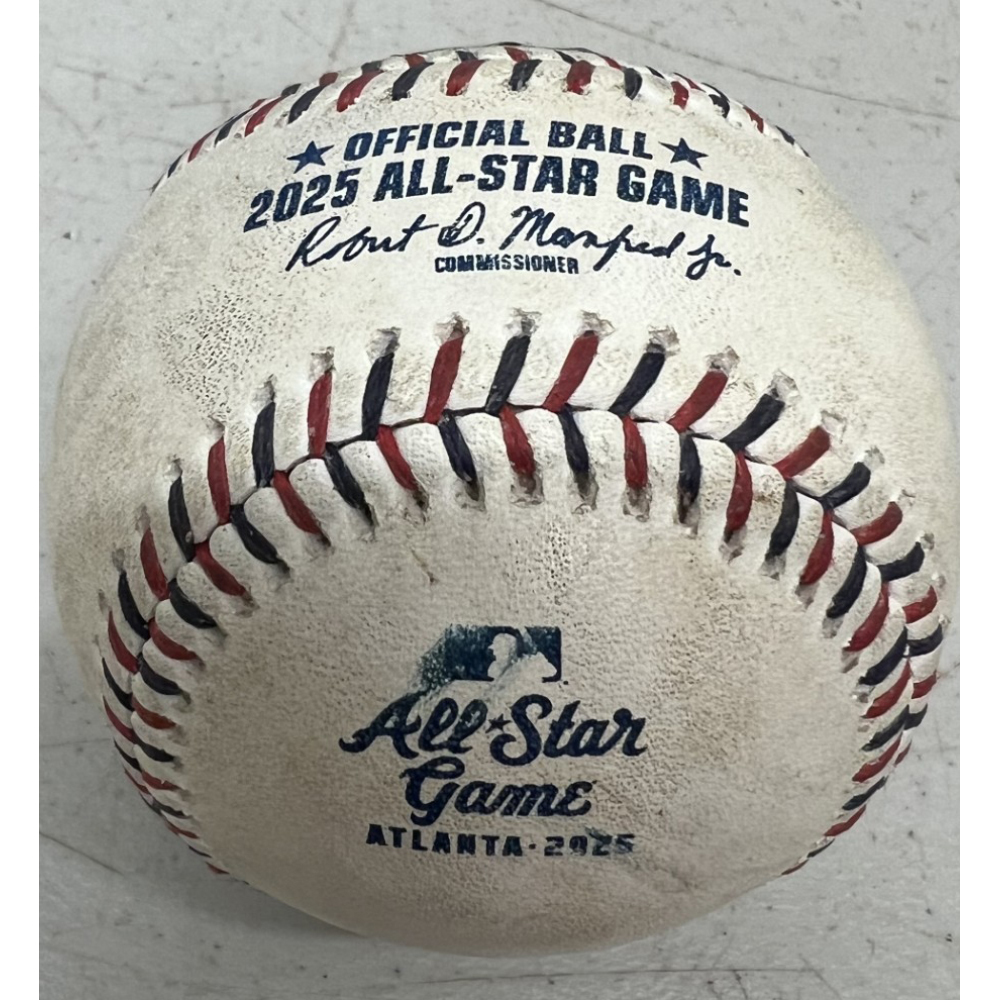 Game-Used Baseball - 2025 MLB All-Star Game - Bot 1 - Pitcher: Tarik ...