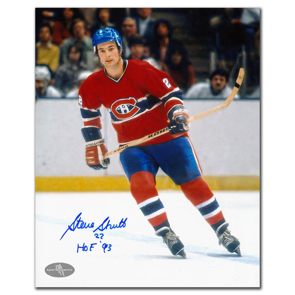 Steve Shutt Montreal Canadiens HOF Autographed 8x10