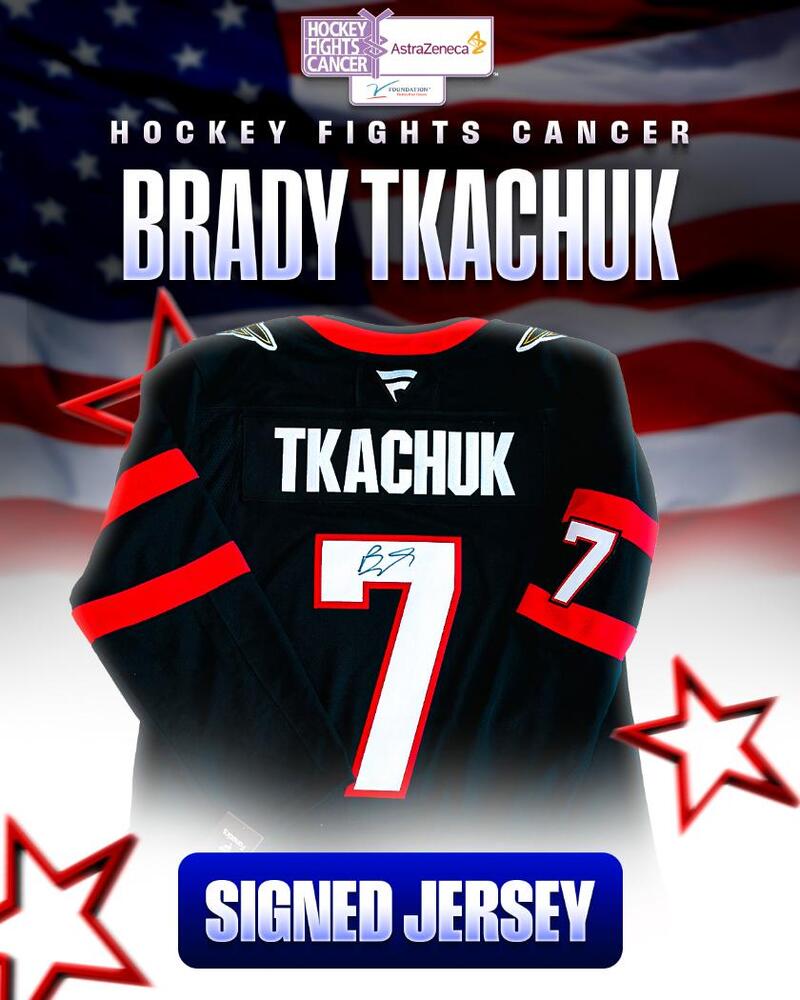 Brady Tkachuk Autographed Jersey - Ottawa Senators