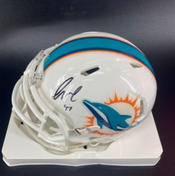 Dolphins - Kiko Alonso Signed Mini Helmet