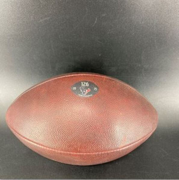 NFL - Texans Game Used Football (11/20/2025) Individually Numbered 126 (...