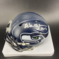 HOF - Seahawks Walter Jones Signed Mini Helmet with HOF 14 Inscription