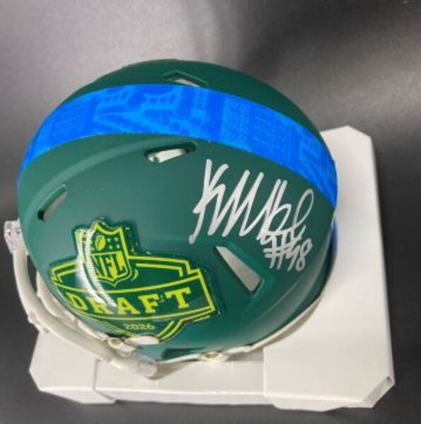 NFL - Texans Kayden McDonald Signed NFL Draft Mini Helmet