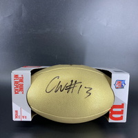 NFL - Bears Caleb Williams Signed Gold Composite Football