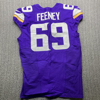 London Games - Vikings Dan Feeney Game Used Jersey (10/6/2024) Size 48 w...