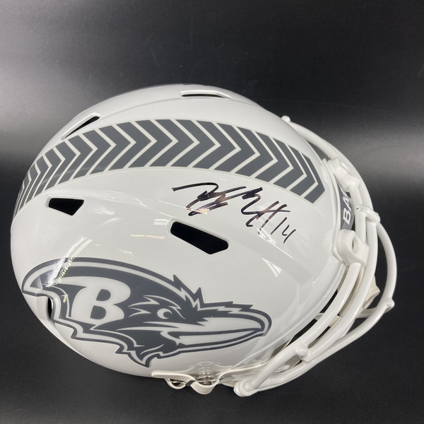 NFL - Ravens Kyle Hamilton Signed STS Replica Speed Helmet