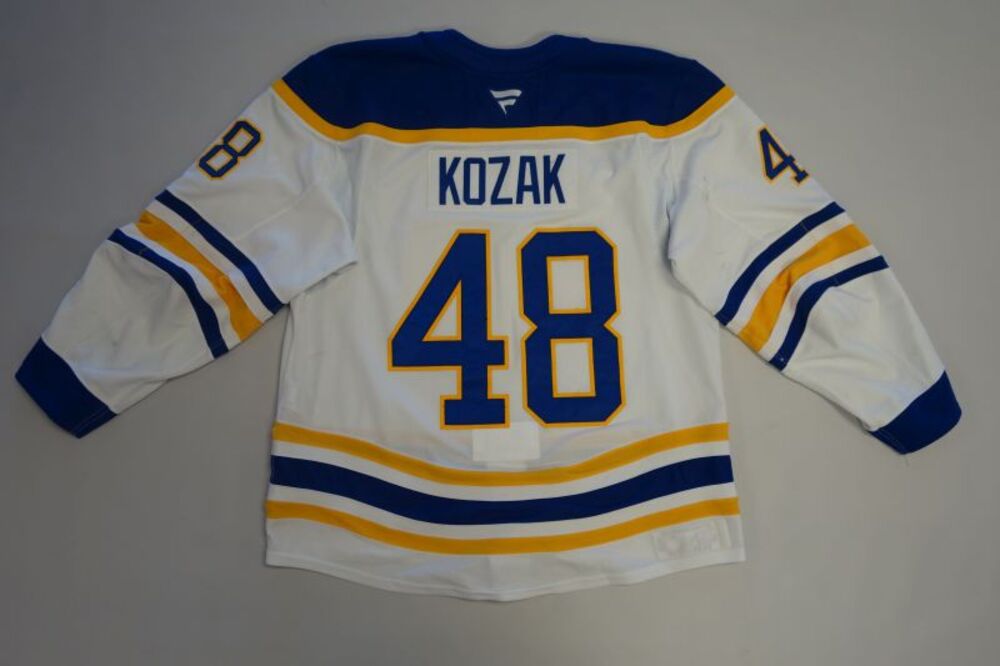 Tyson Kozak 2025-26 Buffalo Sabres Set 1 Away Jersey