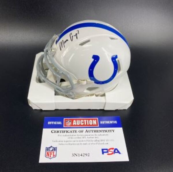 Colts - Matt Gay Signed Mini Helmet