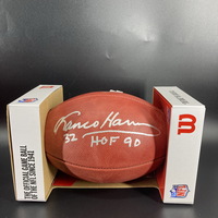 HOF - Steelers Franco Harris Signed Authentic Football