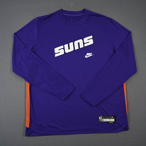 Image of Wainright, Ish - Phoenix Suns - Game-Issued Classic Edition Long-Sleeved Shooting Shirt - 2022-23 NBA Season