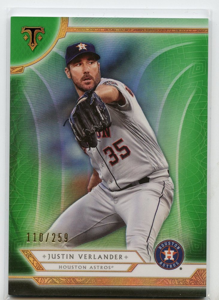 2018 Topps Triple Threads Emerald #13 Justin Verlander
