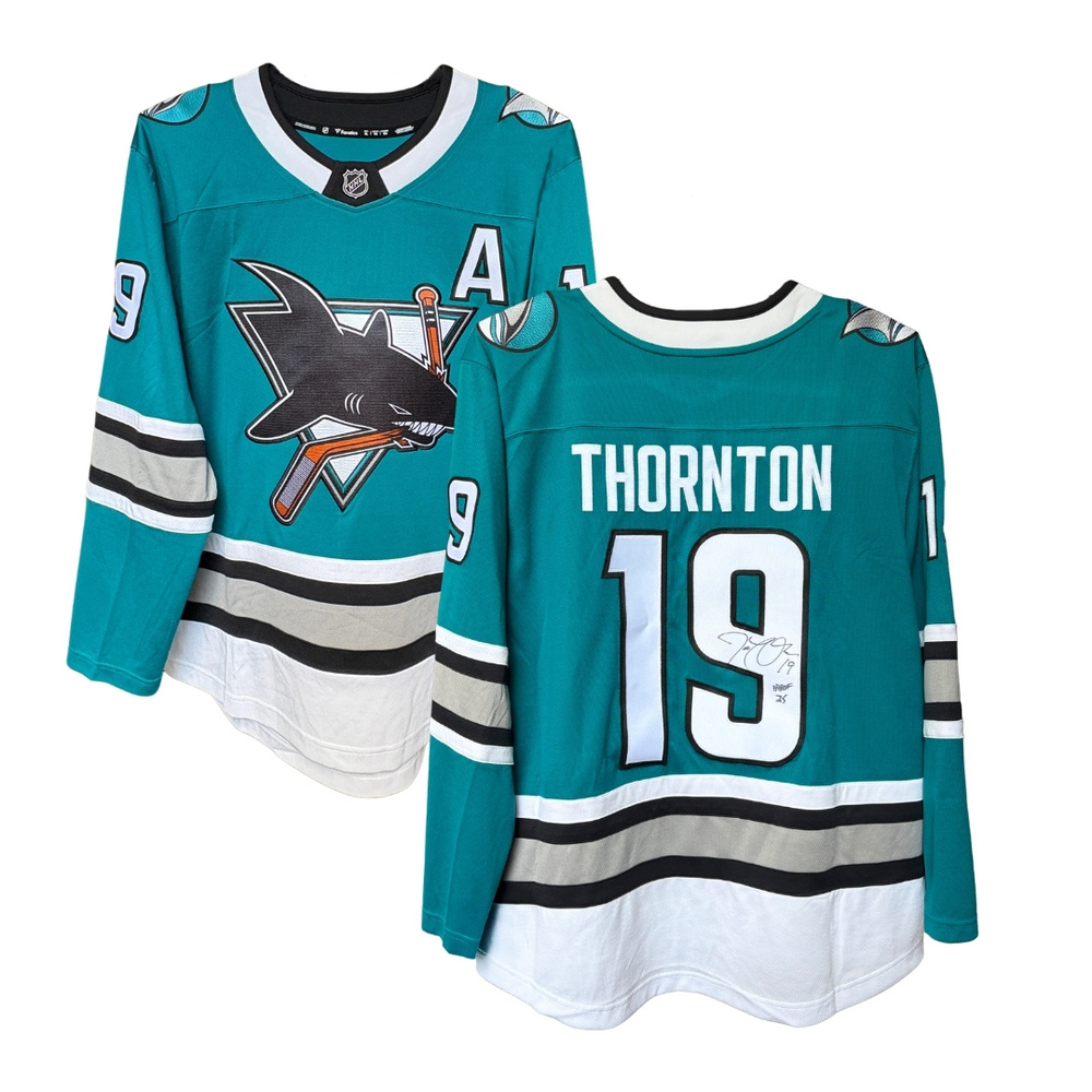 Joe Thornton Autographed San Jose Sharks Jersey (Size XL) ONLY ONE AVAILABLE