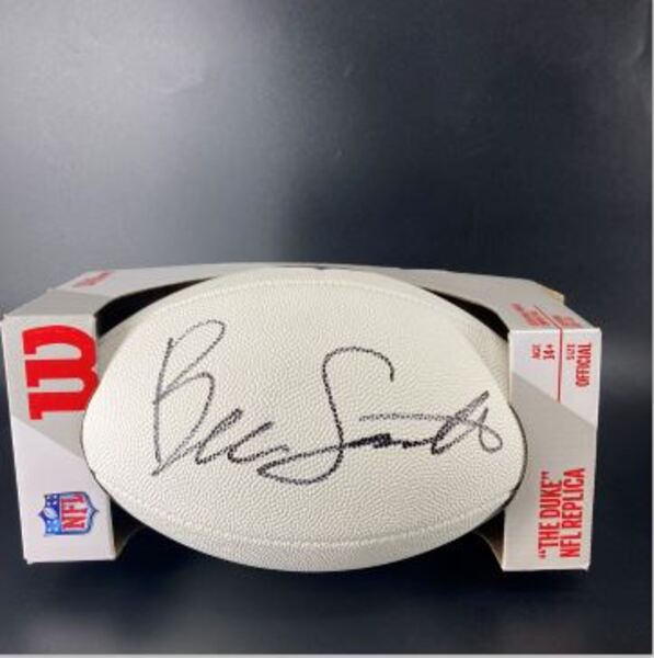 NFL - Commanders Ben Sinnott Signed White Composite Football