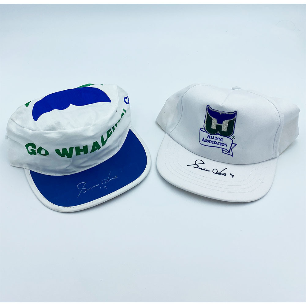 Gordie Howe Autographed Hartford Whalers Hat Lot - NHL Auctions