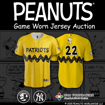 Defensive Coach Derek Woodley #22, Size 50 (2XL), Game-Worn and signed Peanuts Themed Jersey