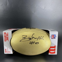 NFL - Jets Braelon Allen Signed Gold Composite Football