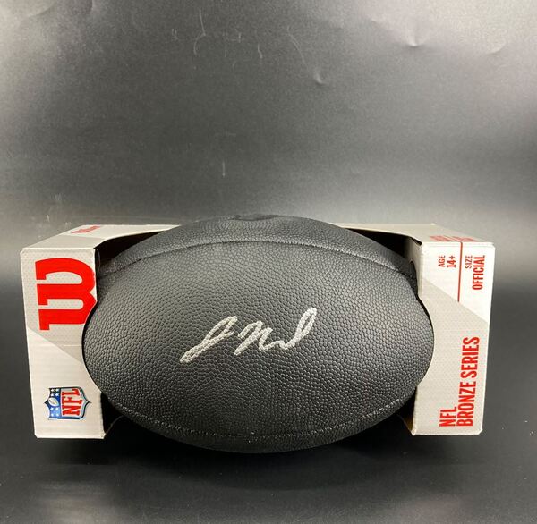 NFL - Texans Jaylin Noel Signed Black Composite Silver Series Football