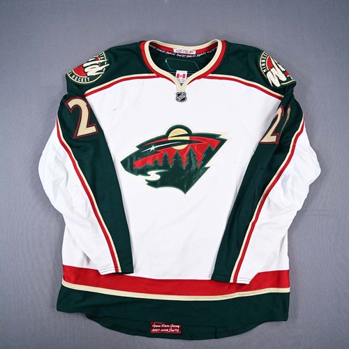 Image of Parrish, Mark - Minnesota Wild - Game-Worn White Set 2 Jersey - 2007-08 NHL Season