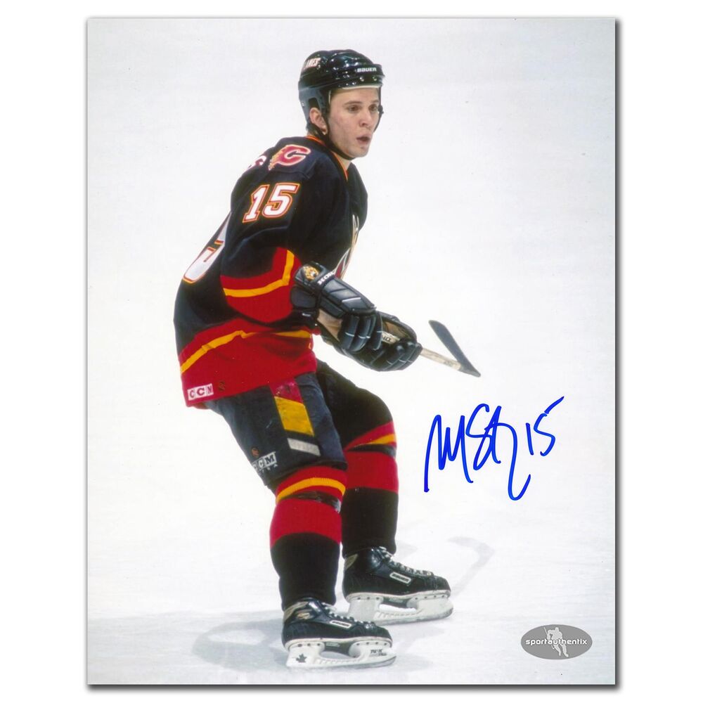 Martin St. Louis Calgary Flames Rookie Autographed 8x10