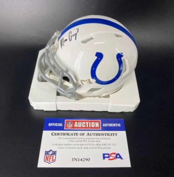 Colts - Matt Gay Signed Mini Helmet