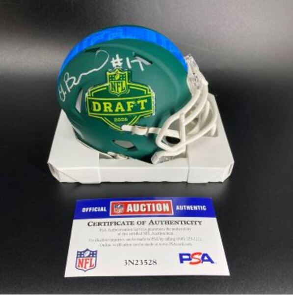 NFL - Steelers Germie Bernard Signed '26 Draft Speed Mini Helmet