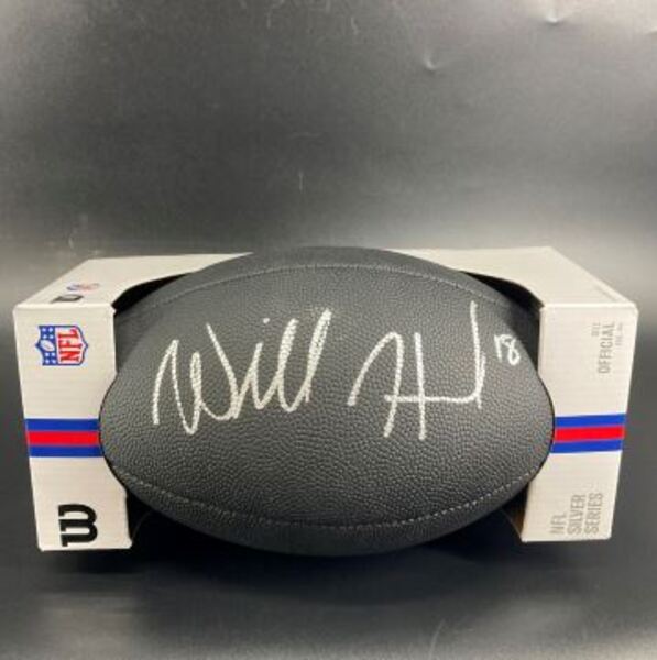 NFL - Steelers Will Howard Signed Black Composite Silver Series Football