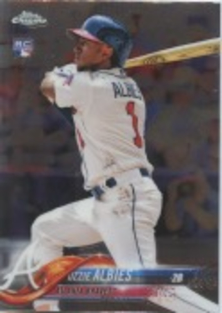 2018 Topps Chrome Update #HMT27 Ozzie Albies Rookie Card