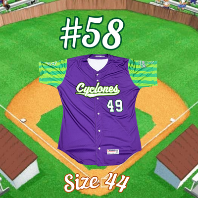 #58 GAME ISSUED Backyard Baseball Jersey (Size 44)
