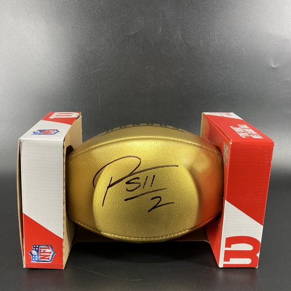 NFL - Broncos Pat Surtain Signed Gold Honors Football