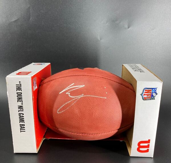 NFL - Falcons Bijan Robinson signed authentic football - With Falcons Logo