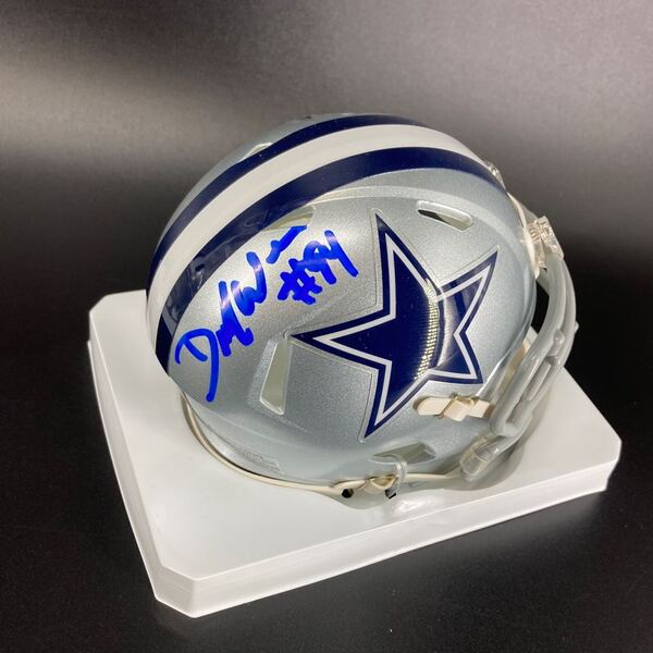 NFL - Cowboys DeMarcus Ware Signed Mini Helmet