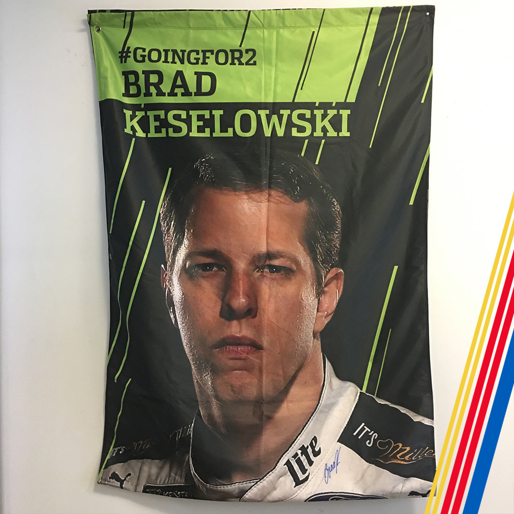 NASCAR's Brad Keselowski Autographed Banner!