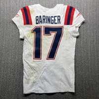 London Games - Patriots Bryce Baringer Game Worn Jersey (10/20/2024) Wit...