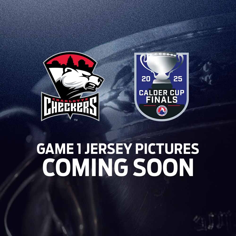 2025 Charlotte Checkers Calder Cup Finals Game 1 Jersey Worn and Signed by #18 MacKenzie Entwistle