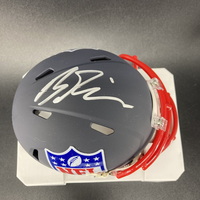 NFL - Chargers Brendan Rice Signed Blue Shield Mini Helmet