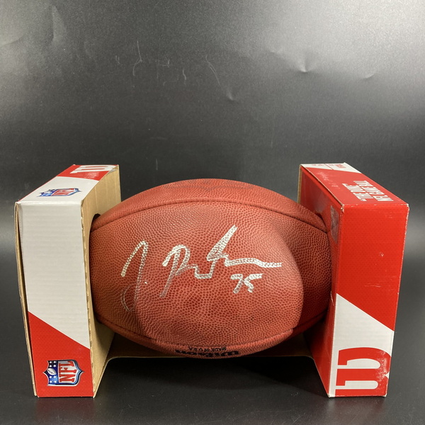 NFL - Browns Joel Bitonio Signed Authentic Football with Pro Bowl Logo
