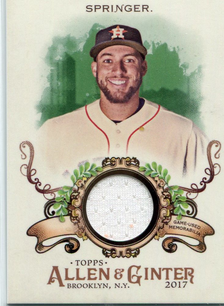 2017 Topps Allen and Ginter Relics George Springer Jersey