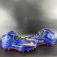 My Cause My Cleats - Jets Laken Tomlinson Game Used Custom Cleats 2022 S...