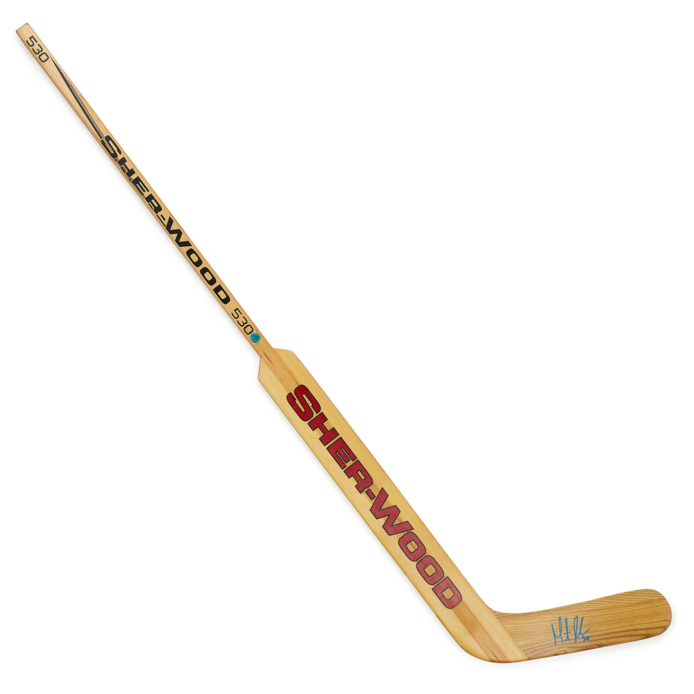 Martin Brodeur Autographed Sherwood Natural Wood Goalie Stick