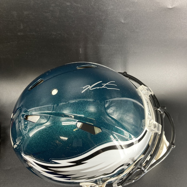 NFL - Eagles 2023 1st round pick Jalen Carter signed authentic helmet