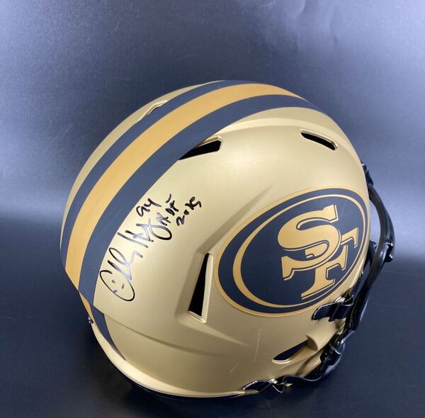 HOF - 49ers Charles Haley Signed Replica Speed Helmet