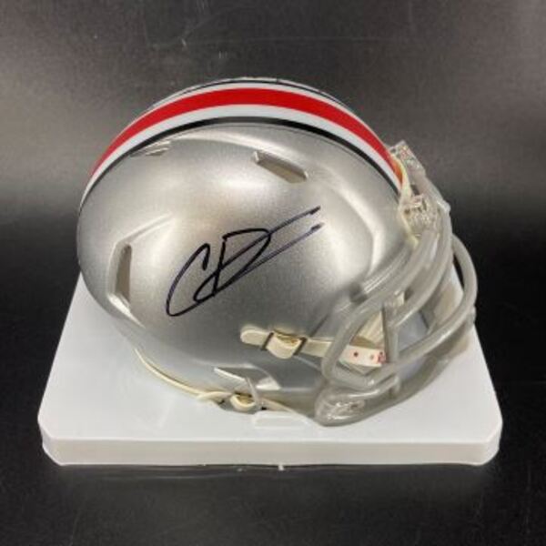 NFL - Ohio State Caleb Downs Signed Mini Helmet