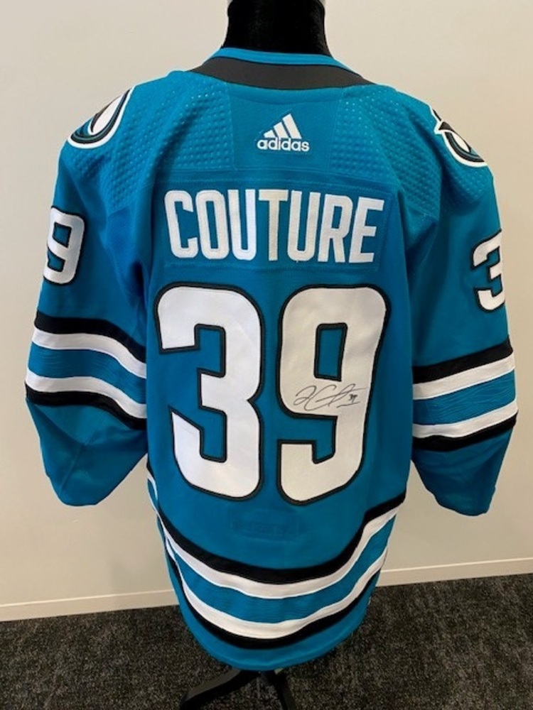 Logan Couture San Jose Sharks Game-Worn / Autographed Jersey - Hockey Fights Cancer 25th Anniversary Auction