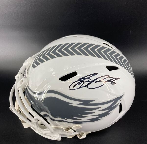 Eagles - Saquon Barkley Signed Salute To Service Replica Helmet
