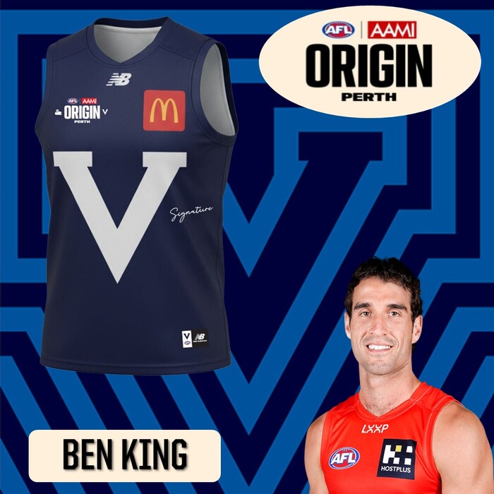Photo of Ben King 2026 VIC AFL Origin Guernsey