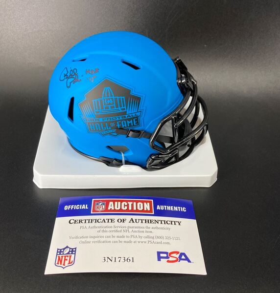 HOF - Colts Bill Polian Signed HOF Rave Mini Helmet