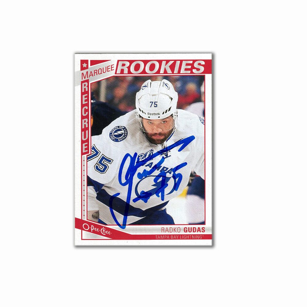 2013-14 OPC Marquee Rookies #536 RADKO GUDAS Autographed Rookie Card