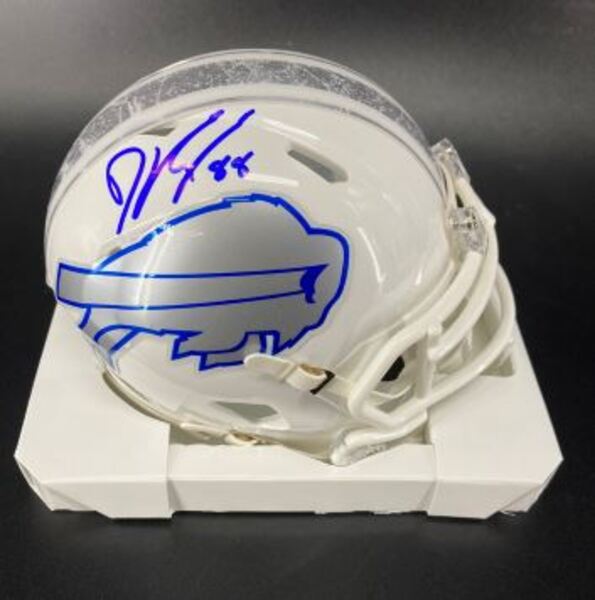 Bills - Dawson Knox Signed Rivalry Mini Helmet