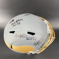 HOF - Vikings Multi Signed Replica Slate Speed Helmet Signed by Randall ...